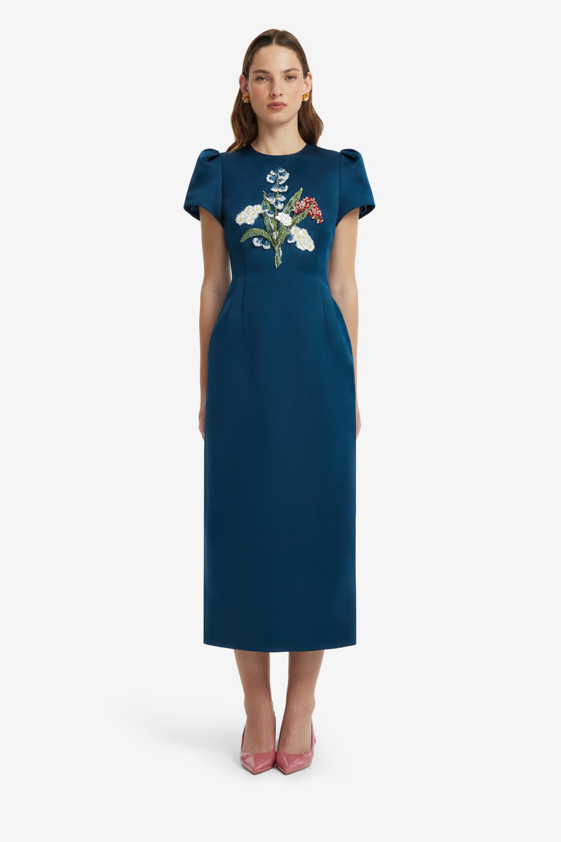 Emmeline Embellished Maxi Dress - Teal Dress Maxi