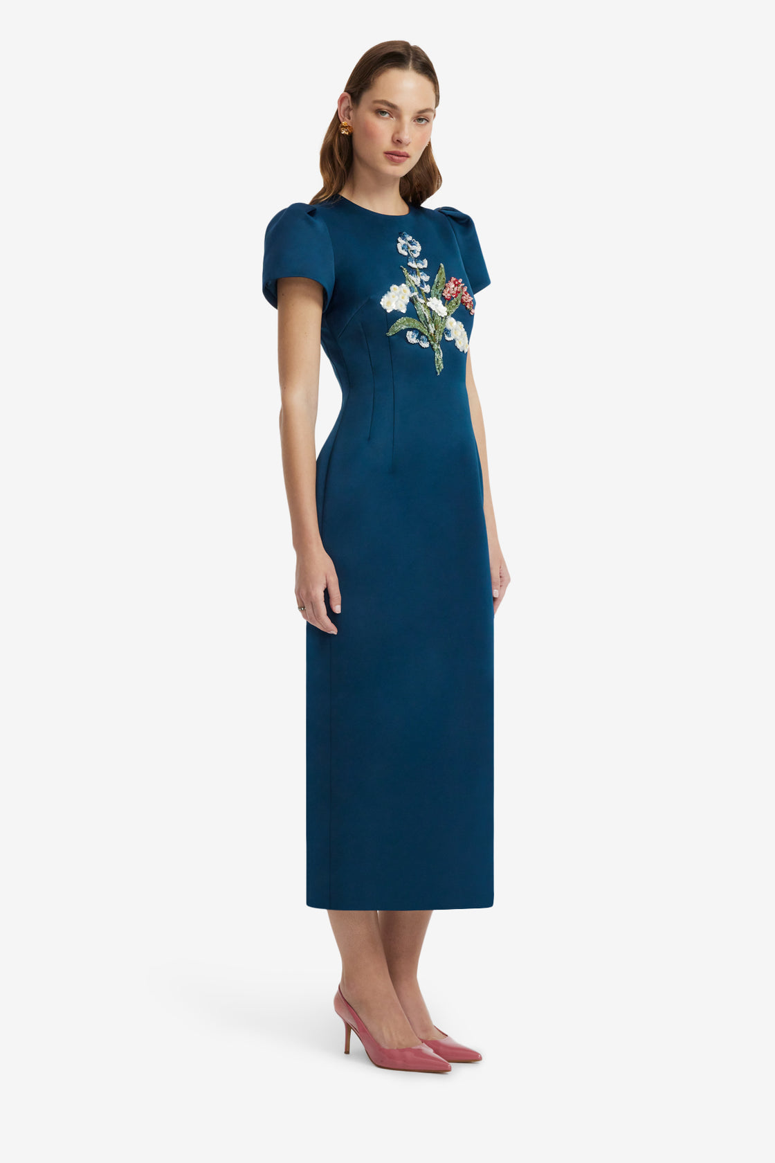 Emmeline Embellished Maxi Dress - Teal Dress Maxi
