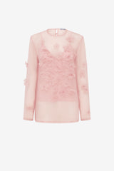 Aurelia Petal Blouse - Rose Blouse/Shirts