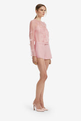 Aurelia Petal Blouse - Rose Blouse/Shirts