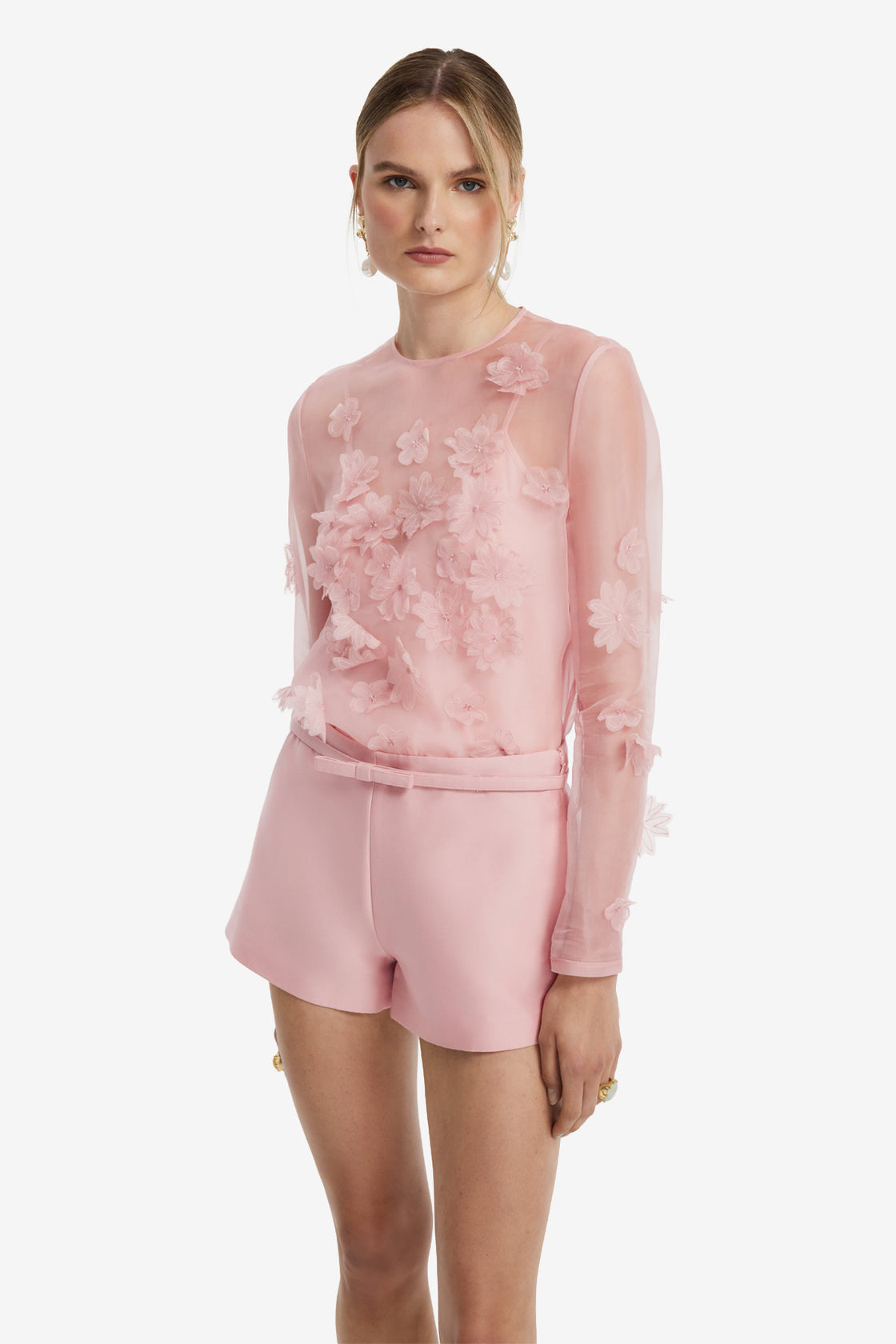 Aurelia Petal Blouse - Rose Blouse/Shirts