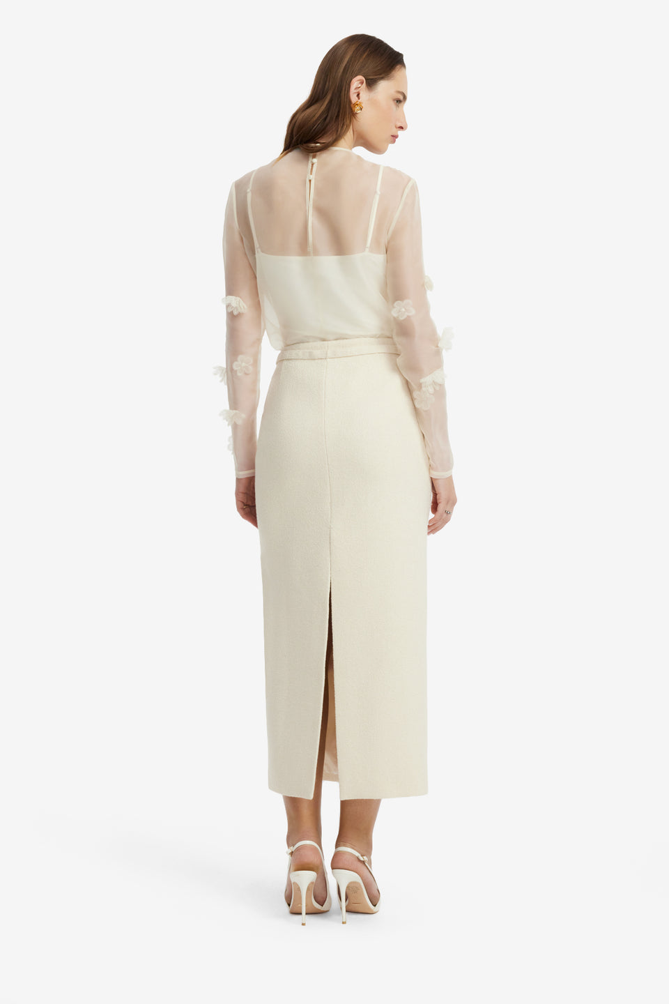 Aurelia Petal Blouse - Snow Blouse/Shirts