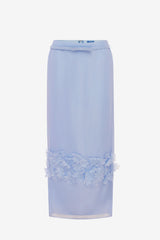 Kyra Petal Maxi Skirt - Periwinkle Skirts