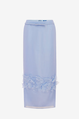 Kyra Petal Maxi Skirt - Periwinkle Skirts