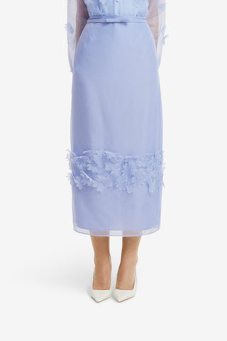 Kyra Petal Maxi Skirt - Periwinkle Skirts