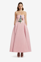 Viola Embellished Bustier Maxi Dress - Rose Dress Maxi