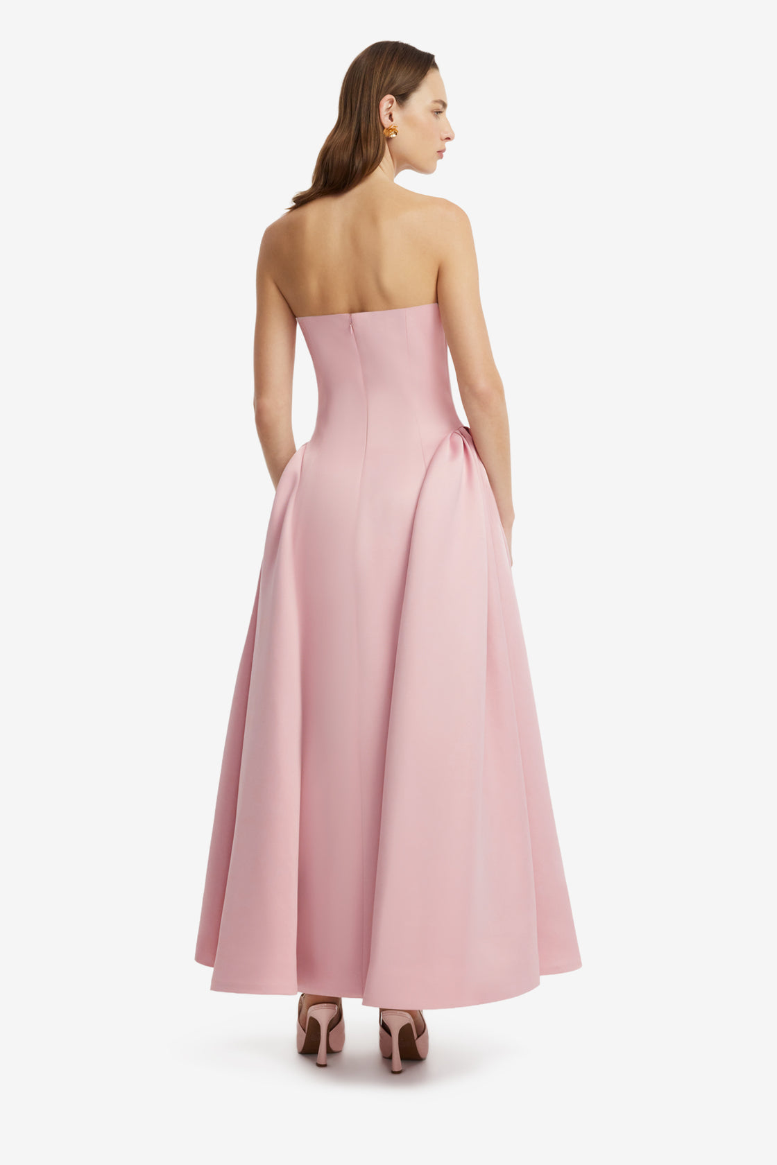Viola Embellished Bustier Maxi Dress - Rose Dress Maxi