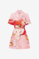 Brigitte Mini Dress - Aperitivo Print Dress Mini