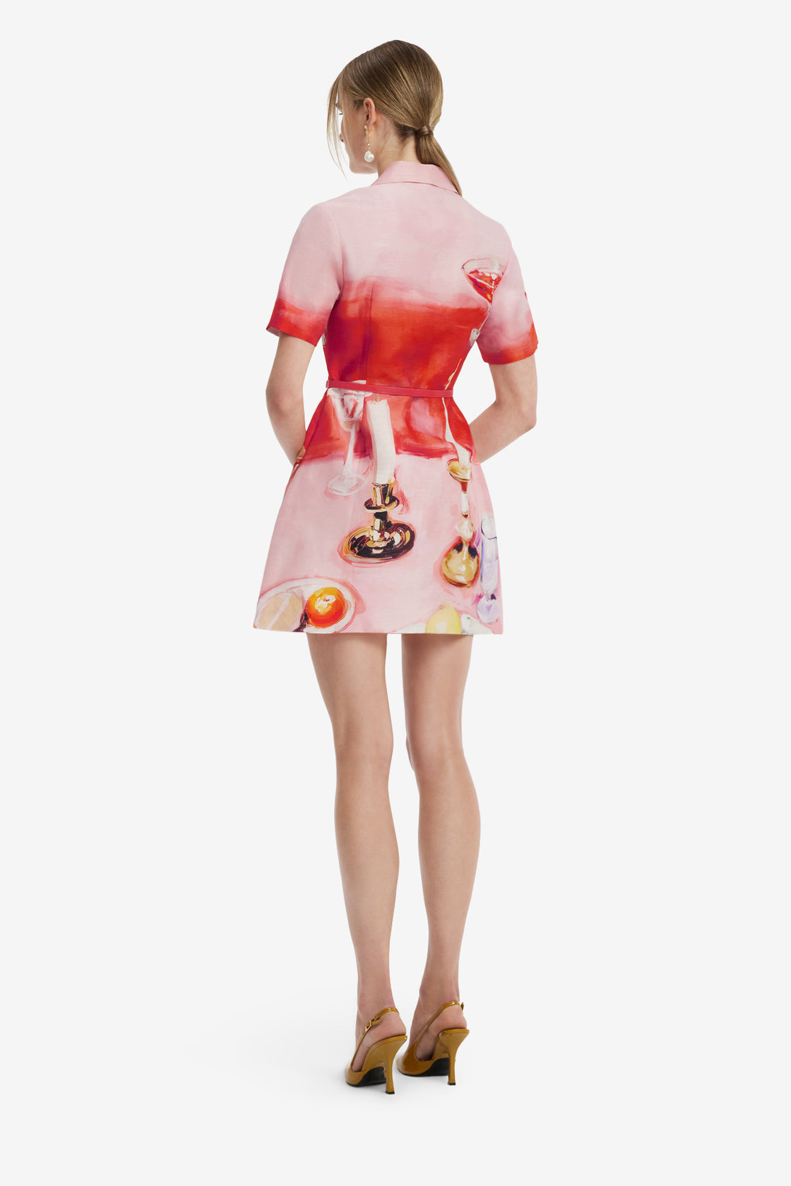 Brigitte Mini Dress - Aperitivo Print Dress Mini