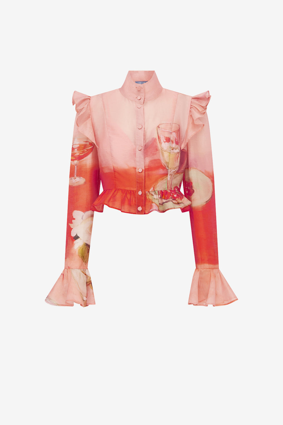Maeve Butterfly Long Sleeve Top - Aperitivo Print Tops