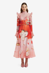 Leila Midi Skirt - Aperitivo Print Skirts
