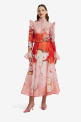 Leila Midi Skirt - Aperitivo Print Skirts