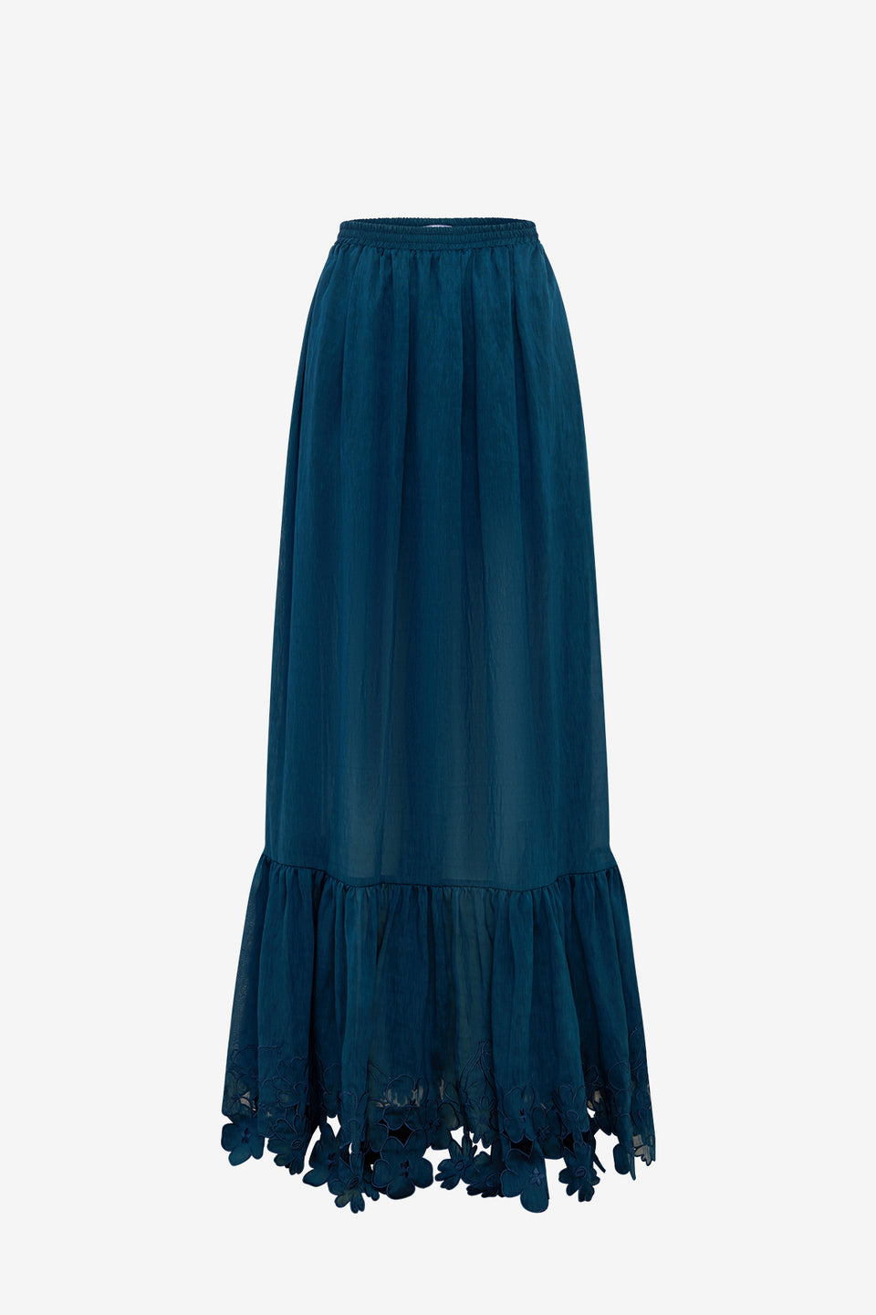 Floria Applique Maxi Skirt - Teal Skirts