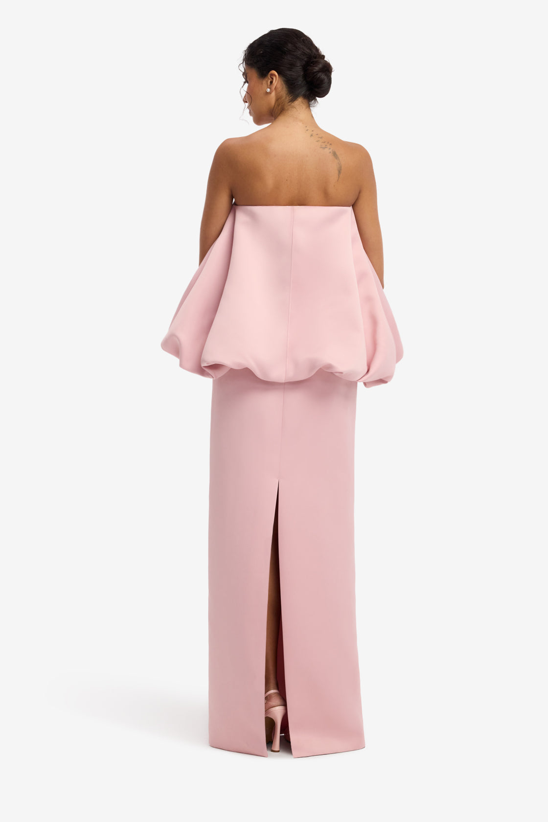 Paloma Embroidered Bustier Bubble Maxi Dress - Rose Dress Maxi
