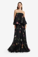 Ixia Bustier Top - Meadow Mist in Ebony Tops