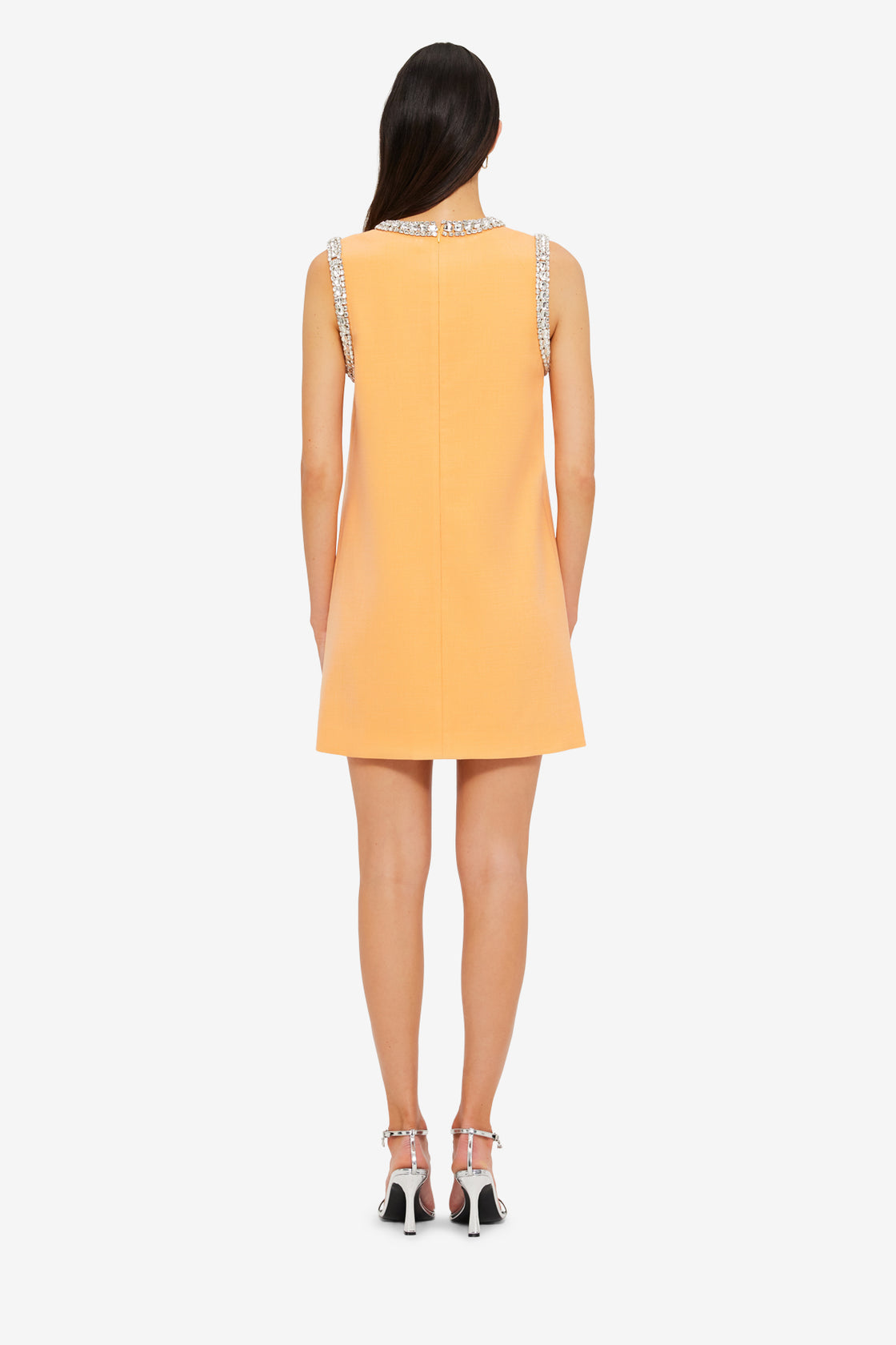 Exclusive Leo Lin Fergie Embellished Mini Dress in Ochre
