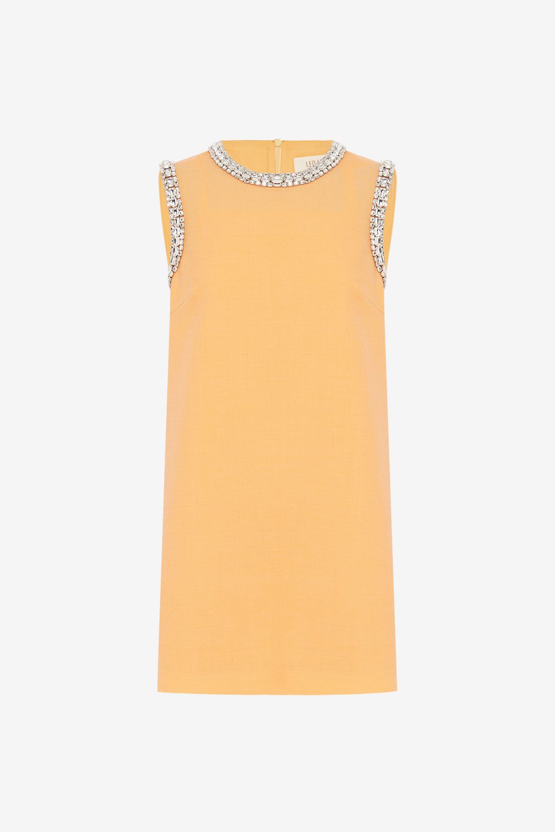 Exclusive Leo Lin Fergie Embellished Mini Dress in Ochre