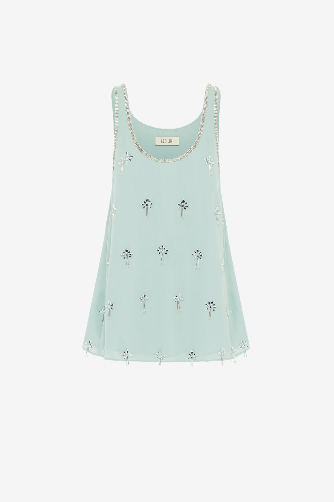 Exclusive LEO LIN Helaine Embellished Top in Pistachio