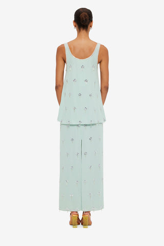 Exclusive LEO LIN Helaine Embellished Top in Pistachio