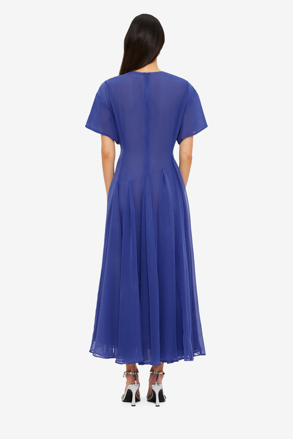 Exclusive Leo Lin Désirée Embellished Midi Dress in Sapphire