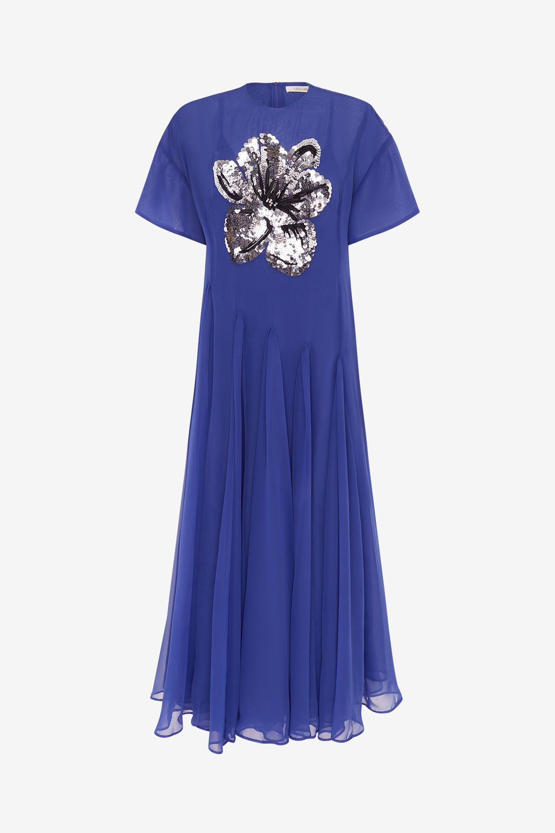 Exclusive Leo Lin Désirée Embellished Midi Dress in Sapphire