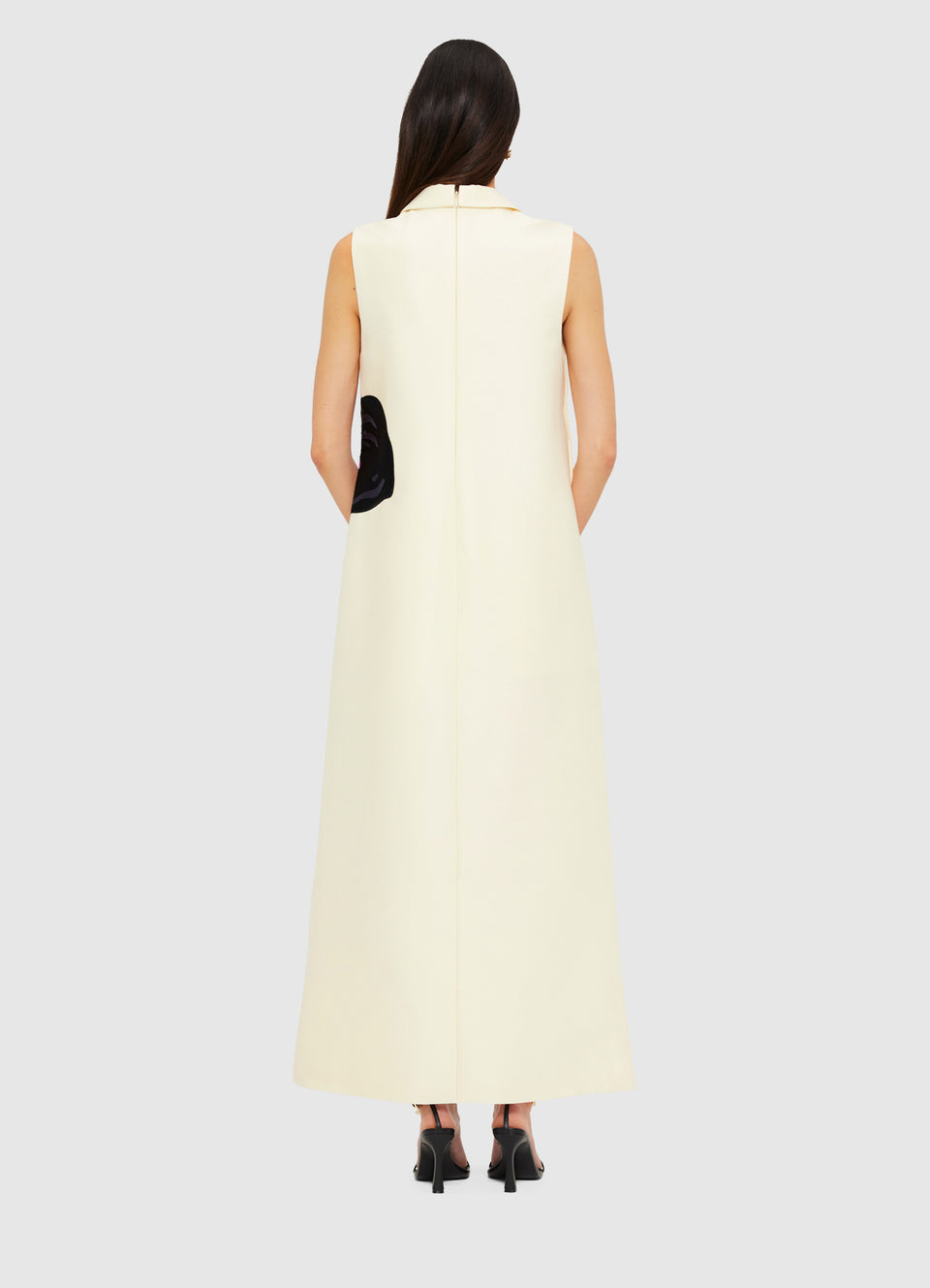 Lucile Embroidered Wool Tunic - Snow Dress Maxi