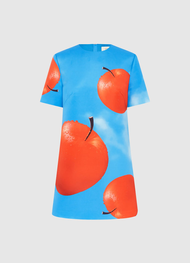 Exclusive Leo Lin Alexa T-Shirt Mini Dress - Apple Print