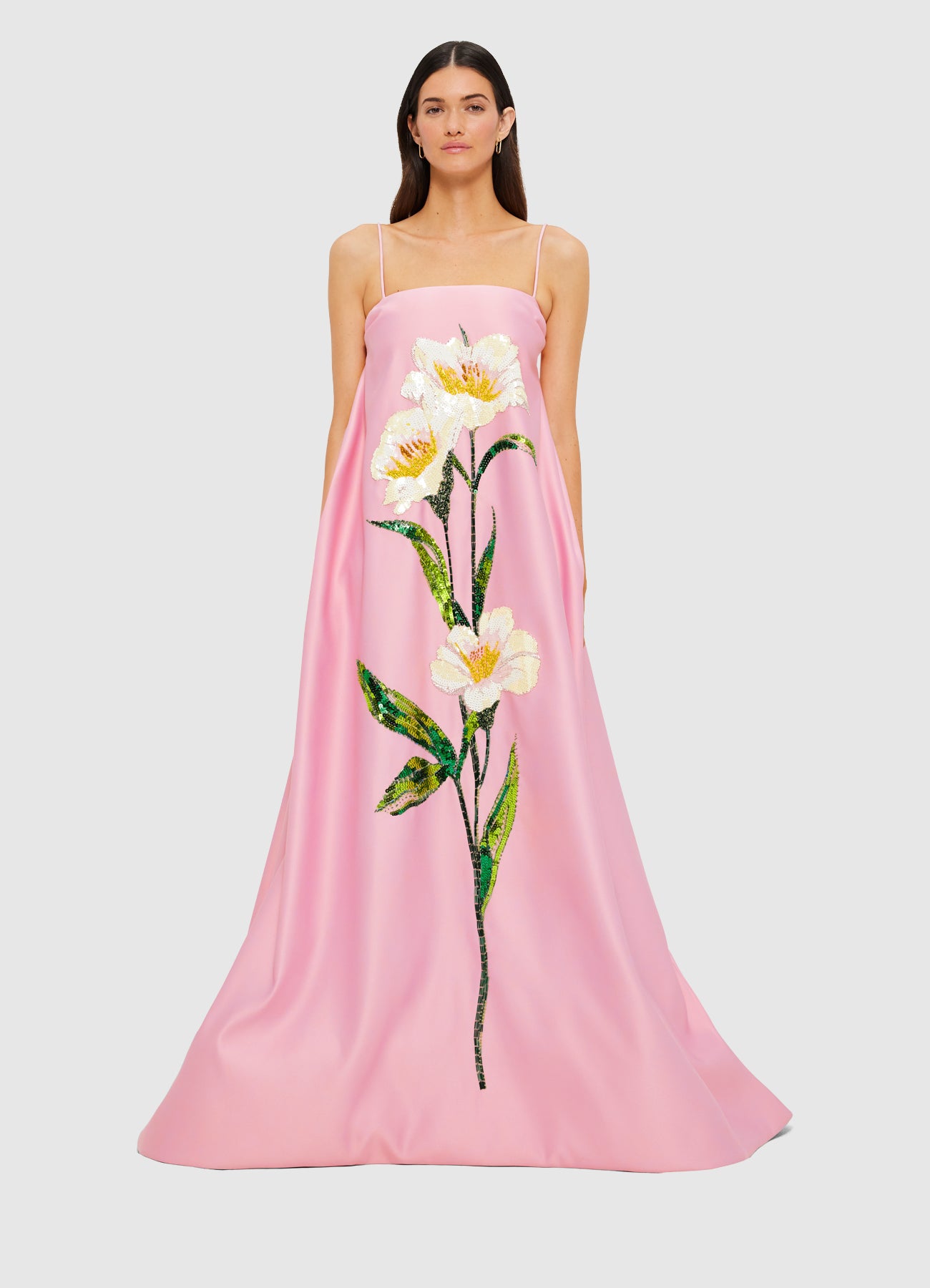 Frances Appliqué Maxi Dress - Camelia Print – LEO LIN