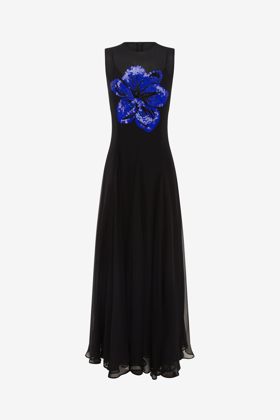 Exclusive Leo Lin Linnea Embellished Maxi Dress in Ebony