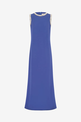 Exclusive Leo Lin Sylvette Embellished Maxi Dress in Sapphire