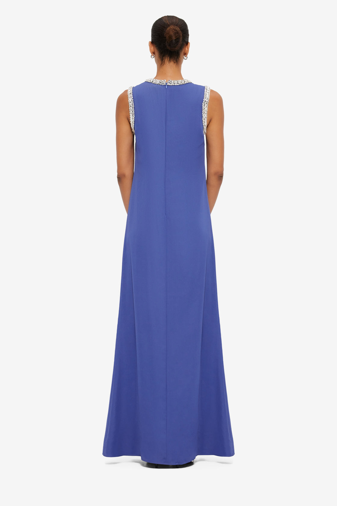 Exclusive Leo Lin Sylvette Embellished Maxi Dress in Sapphire