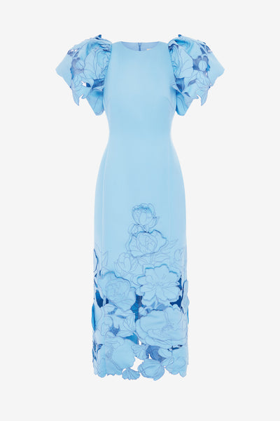 Lucinda Appliqué Maxi Dress - Cornflower Blue – LEO LIN