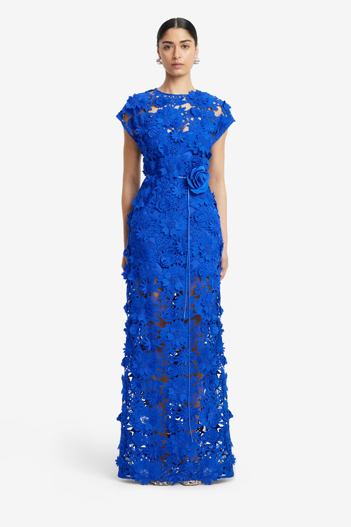 Alena Lace Maxi Dress - Lapis – LEO LIN