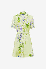 Brigitte Mini Dress - Wisteria Print Dress Mini