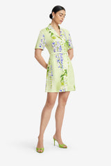 Brigitte Mini Dress - Wisteria Print Dress Mini