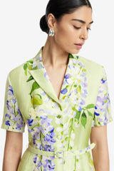 Brigitte Mini Dress - Wisteria Print Dress Mini