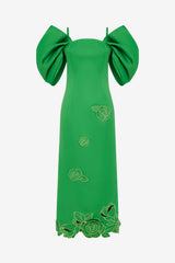 Arabella Appliqué Maxi Dress - Verdant Dress Maxi