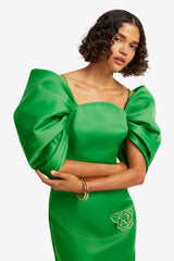 Arabella Appliqué Maxi Dress - Verdant Dress Maxi