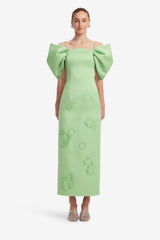 Arabella Appliqué Maxi Dress - Juniper Green Dress Maxi
