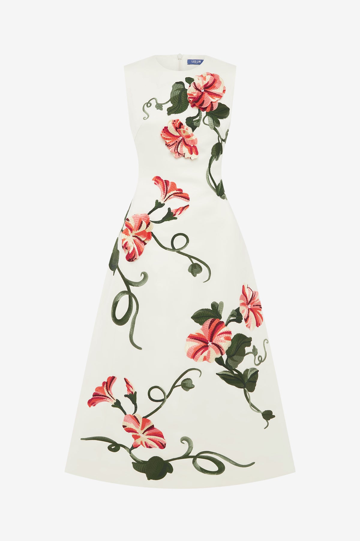 leo lin cleo dress Appliqué Sleeveless Midi Cleo Embroidered Sleeveless Midi Color:Black/Rhinestone maid dress Pink Prom Dress Light