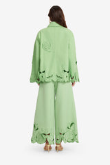 Jayna Appliqué Jacket - Juniper Green Jackets