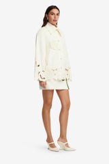 Jayna Appliqué Jacket - Snow Jackets