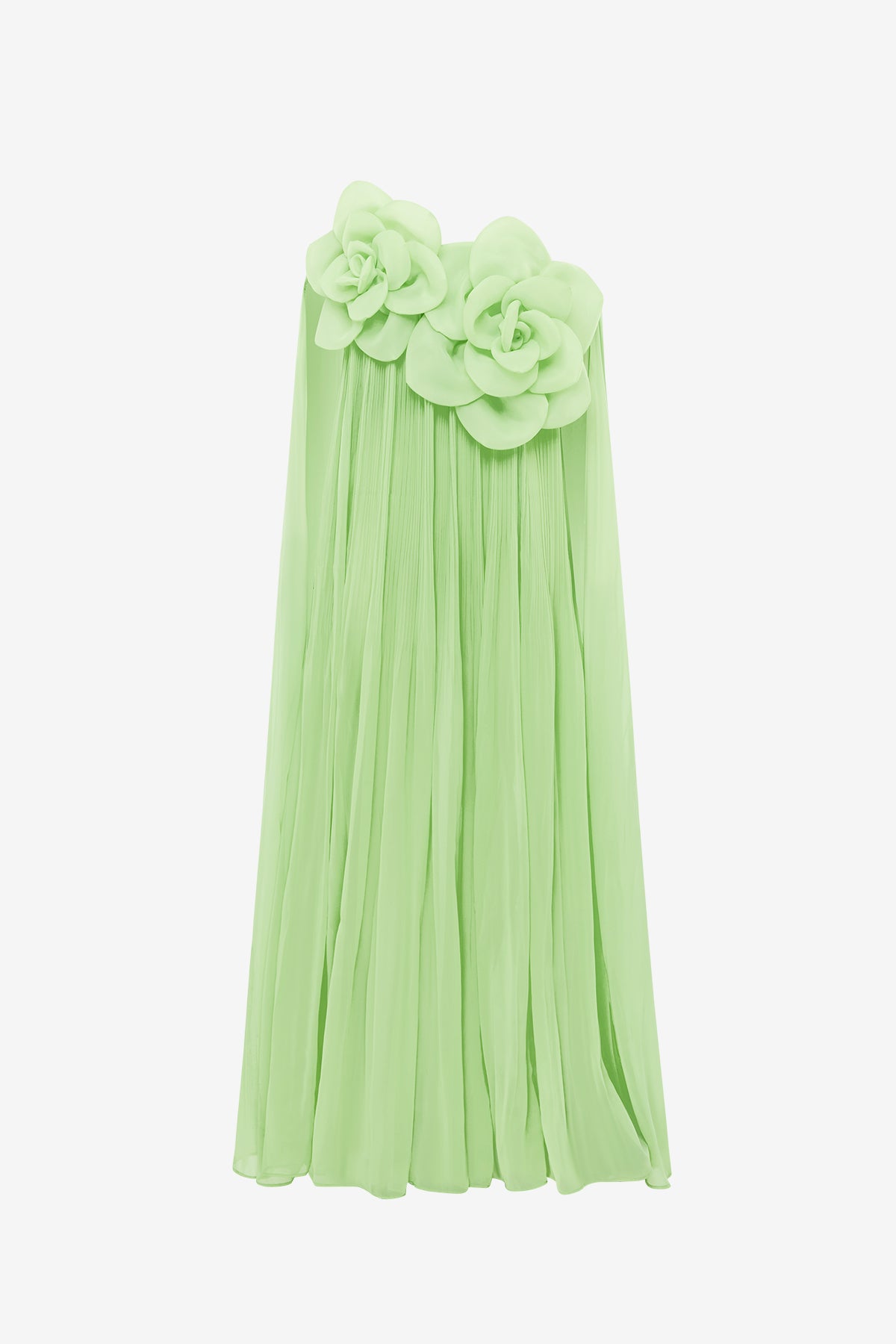 Jaclyn Draped Floor Length Dress - Juniper Green – LEO LIN