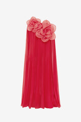 Jaclyn Draped Floor Length Dress - Scarlet Dress Maxi