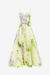 Mariela Midi Dress - Wisteria Print Dress Midi
