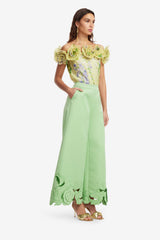 McKayla Off-Shoulder Top - Wisteria Print Tops