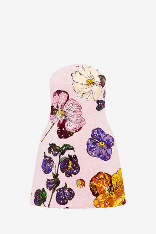 Zaria Beaded Bustier Mini Dress - Wildbloom