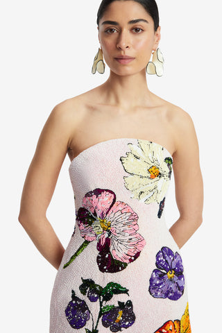 Zaria Beaded Bustier Mini Dress - Wildbloom LEO LIN Zaria Beaded Bustier Mini Dress - Wildbloom LEO LIN