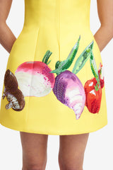 Zaria Bustier Mini Dress - Harvest Print Dress Mini