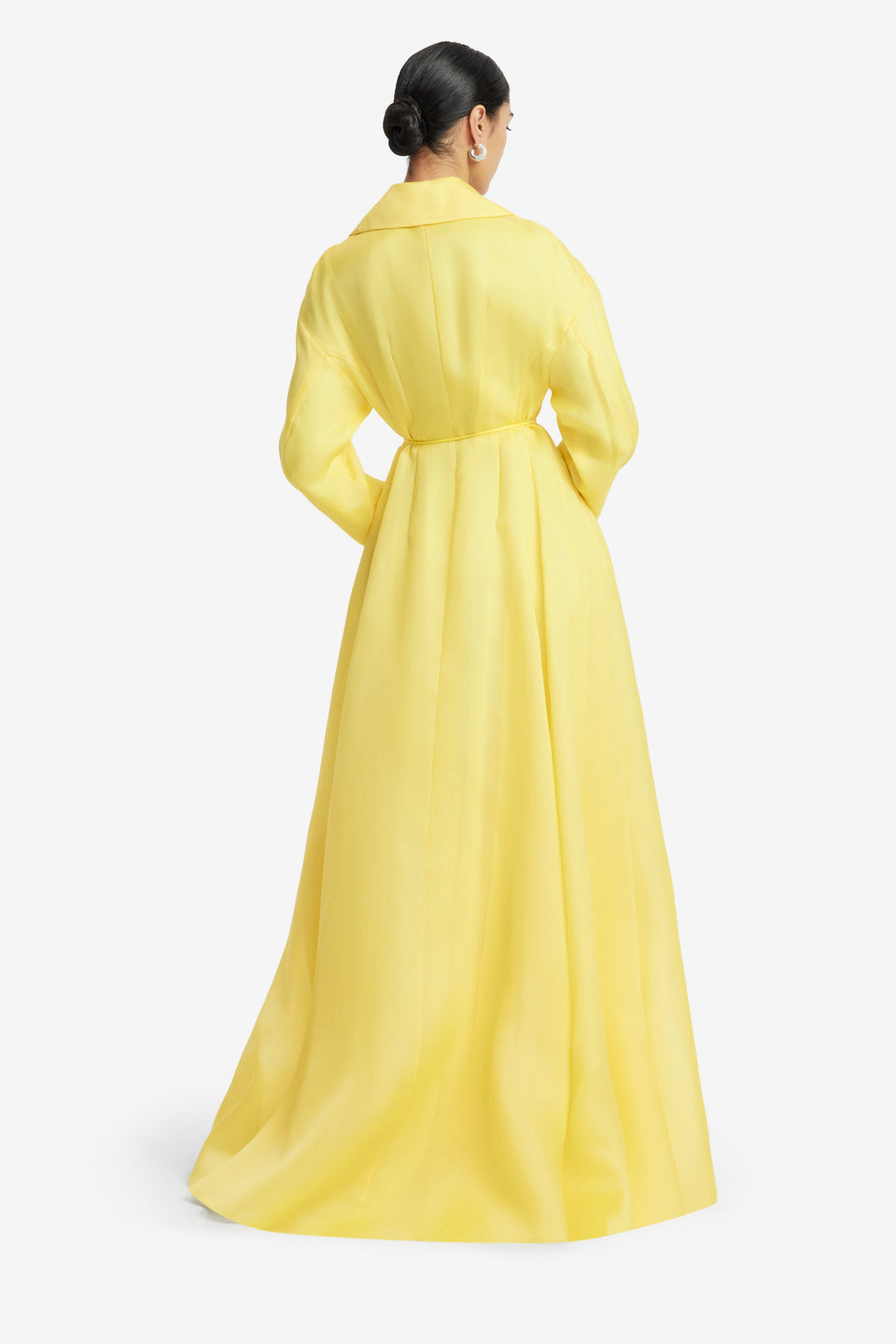 Exclusive LEO LIN Josephine Silk Gown - Limoncello